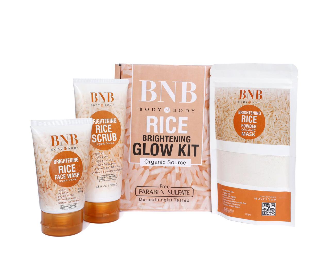 Bnb Rice brightening glow kit
